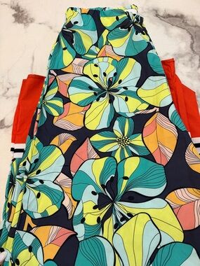 Bold Floral Print High Waist Wide Leg Pant